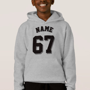 Sports gris et noirs Jersey des enfants  