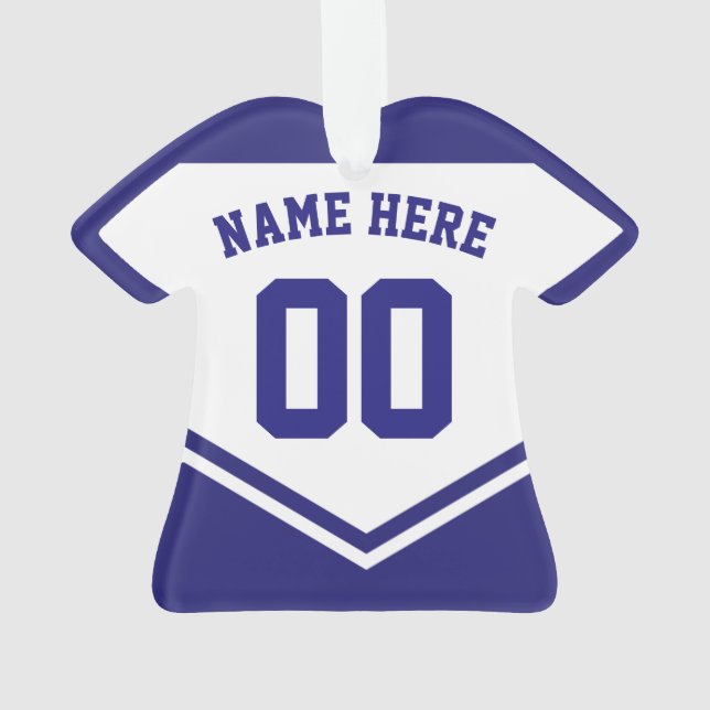 Sports Jersey Chemise Nom Numéro Modèle de l'ornem (dos)