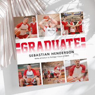 Sports modernes Photo Graduation Party Invitation