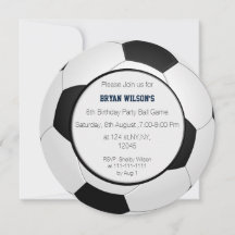 Sports Party Football thème photo Invitations