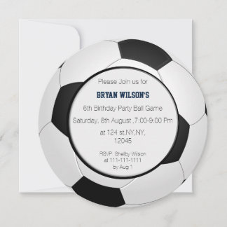 Sports Party Football thème photo Invitations