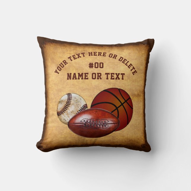 Sports personnalisés - coussins orientés, cru (Recto)