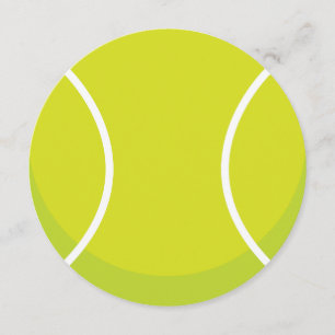 Sports Thème Tennis Ball Party Invitation