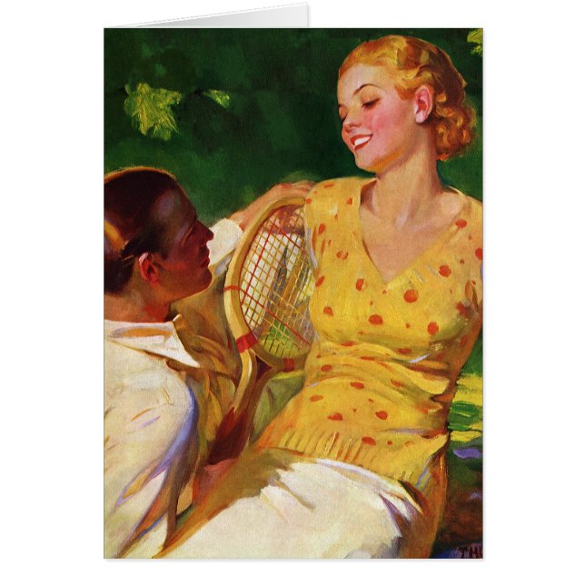 Sports vintages Tennis, Amour et Romance (Devant)