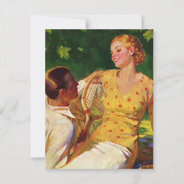 Sports vintages Tennis, Amour et Romance (Devant)