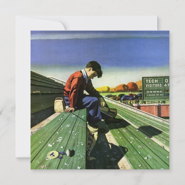 Sports vintages, Ventilateur de football triste av (Devant)