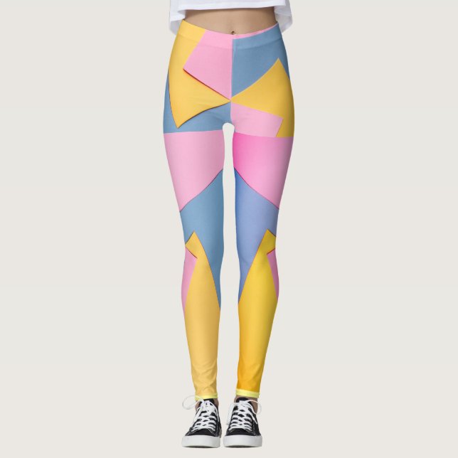 Sporty Colorful (look texturé) Leggings (Devant)