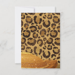Spots d'or sur la peau de Cheetah de Glamor Métal