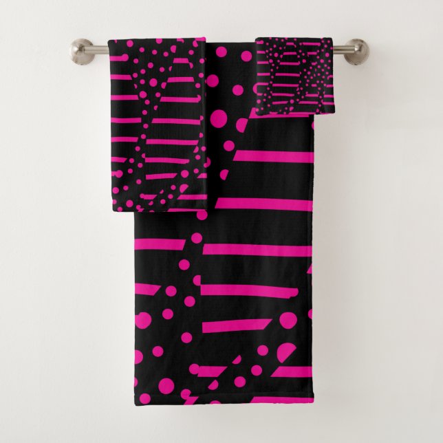 Spots et bandes 2 - Magenta et noir (En situation)