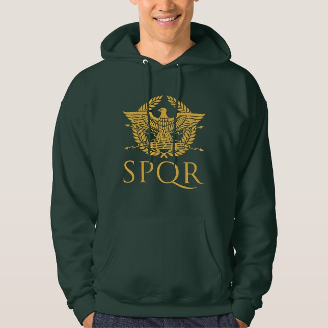 SPQR Aigle Romain Empire Histoire Sweat à capuche  (Devant)