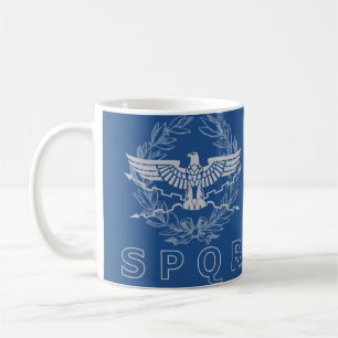 SPQR la tasse d'emblème d'empire romain