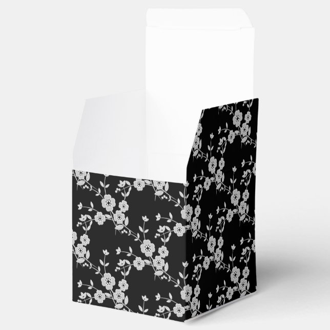 Spray Floral Style 1-Noir-Blanc-SQ BALLOTINS (Ouvert)