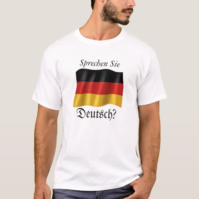 "Sprechen T-shirt de base de Sie Allemand" (Devant)