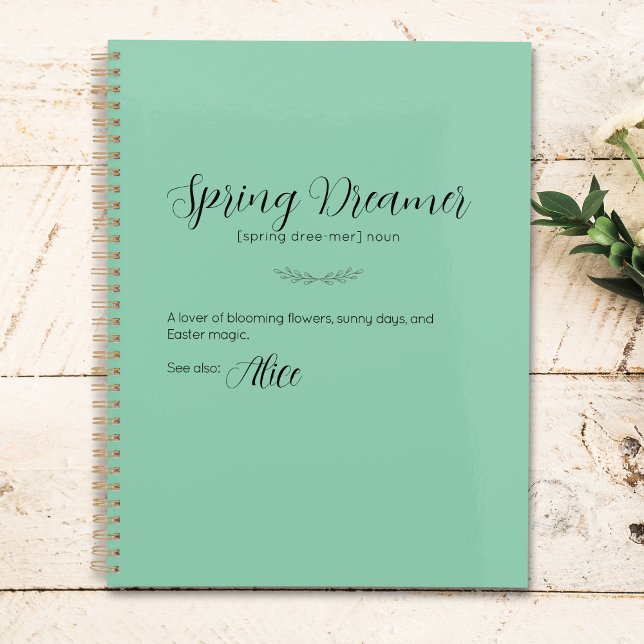 Spring Dreamer Planificateur de Pâques personnalis (Spring Dreamer Personalized Easter Planner)