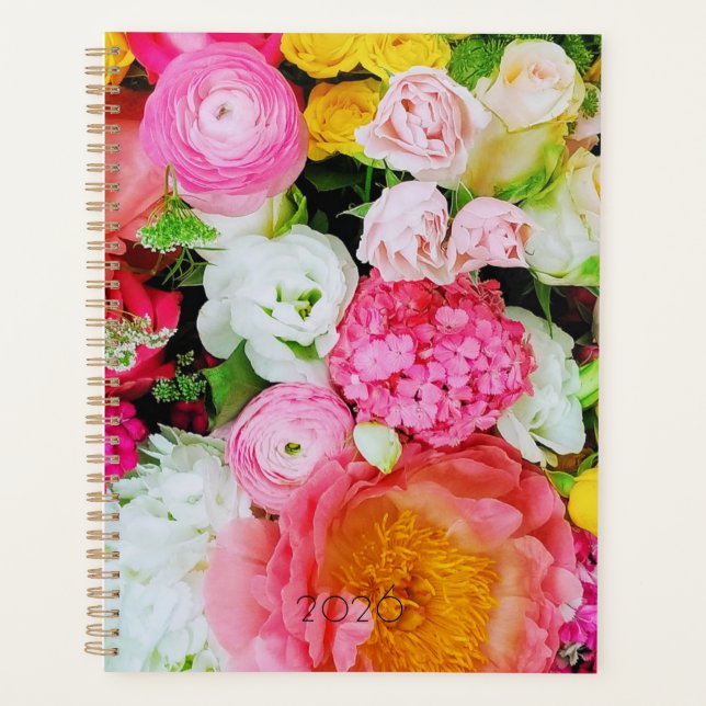 Spring Floral Bouquet 2026 Planner (Devant)