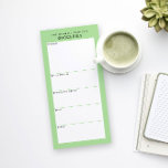 Spring Green Minimal Liste d'épicerie simple<br><div class="desc">Écrivez votre liste d'épicerie sur ce pavé magnétique pour une façon simple de planifier votre itinéraire à travers le magasin pendant le shopping. Le dos magnétique colle sur votre réfrigérateur, porte de garde métallique ou centre de commande de tableau blanc. La disposition simple et moderne en vert clair, vert printemps,...</div>