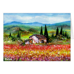 SPRING IN TUSCANY LANDSCAPE