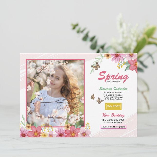 Spring Photography Mini Session Template (Debout devant)