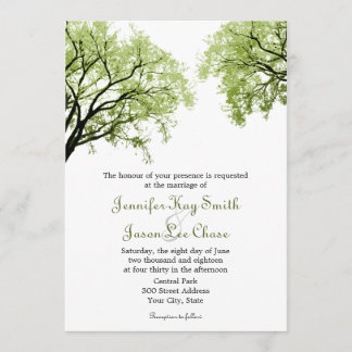 Spring Trees 2- Invitations de mariage