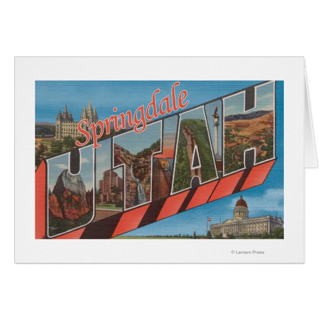 Springdale, Utah - Scènes de grandes lettres (Devant horizontal)
