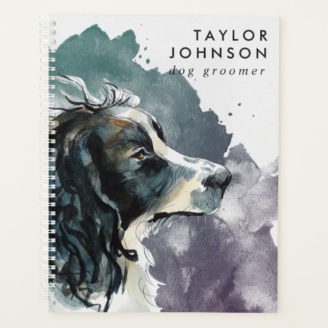 Springer Spaniel Business Chien Groomer Rendez-vou (Devant)