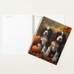 Springer Spaniel chiot Automne Délice Citrouille
