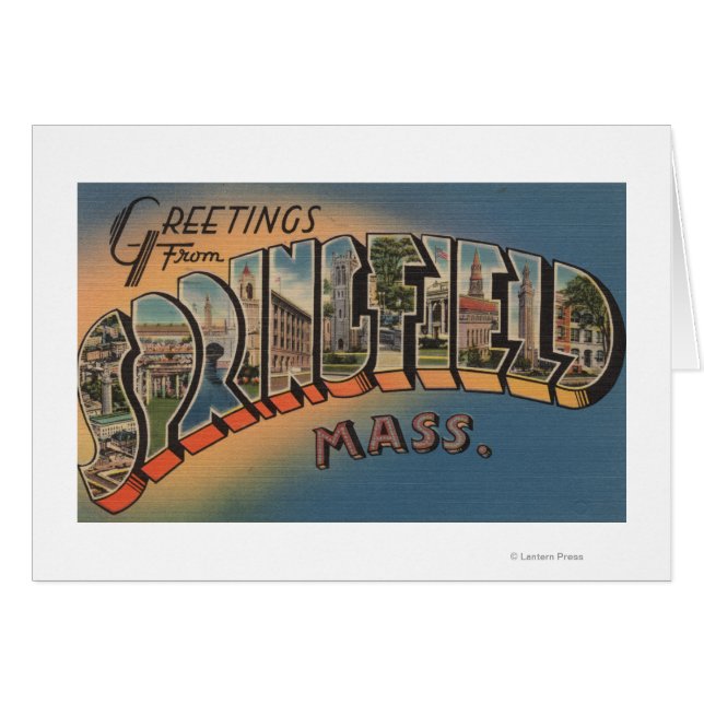 Springfield, Massachusetts - Grande Lettre 2 (Devant horizontal)