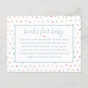 Sprinkings Baby shower Book Insérer une carte de d