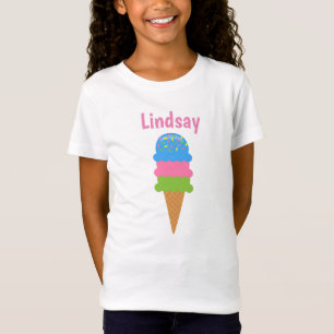 Sprinkles Ice Cream Cone T-shirt personnalisé