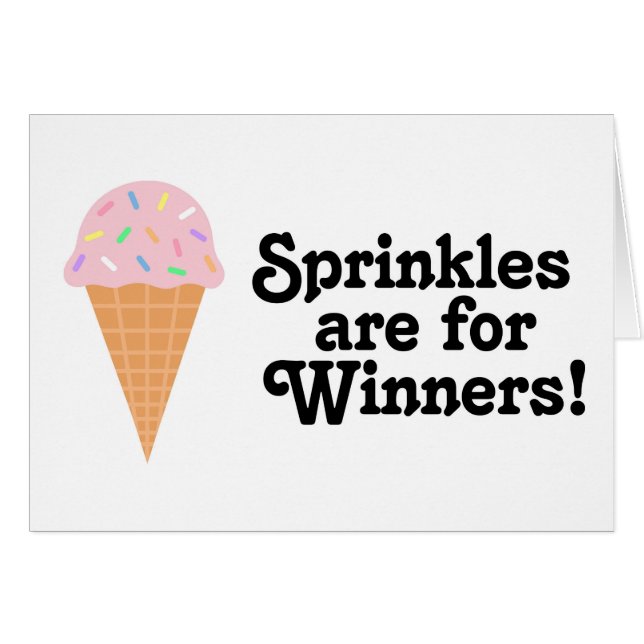 Sprinkles sont pour des gagnants, champion ! (Devant horizontal)
