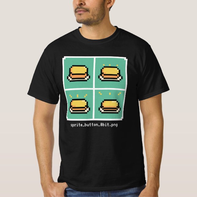 sprite_button_8bit.png T-shirt (Devant)