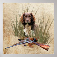 Sprocker Spaniel Tapestry Poster Triptyque Acryliq