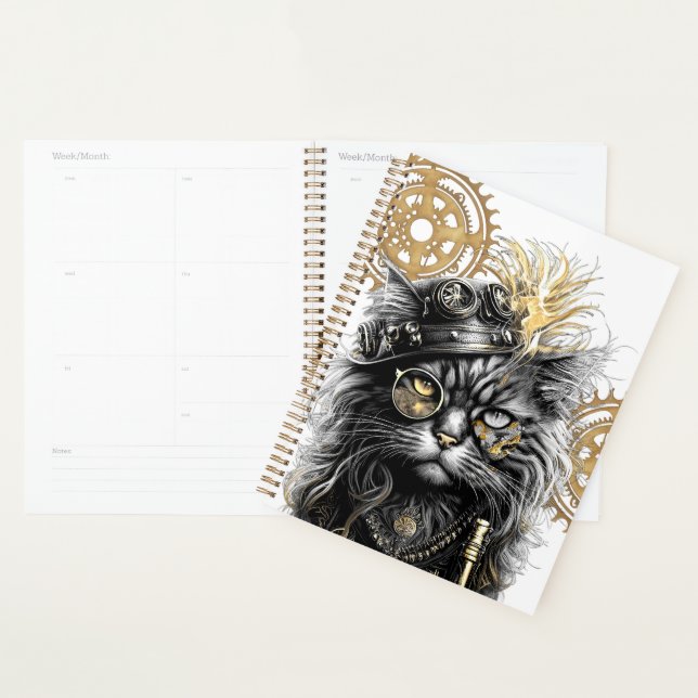 Spunky Paws Le Chat Steampunk Funky  (Devant avec enveloppe)