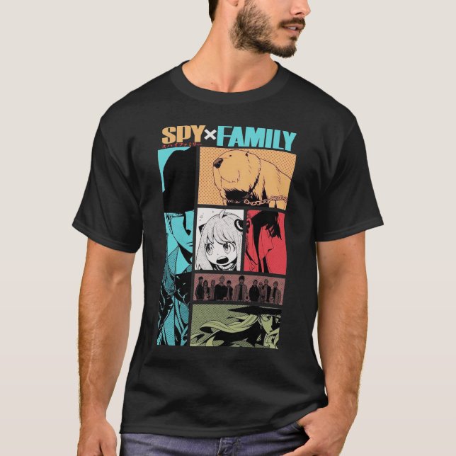 Spy x Family Forger Family Men's Basic T-Shirt (Devant)