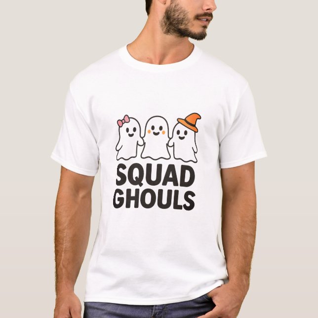 Squad Ghouls Drôle Halloween Amis T-shirt (Devant)