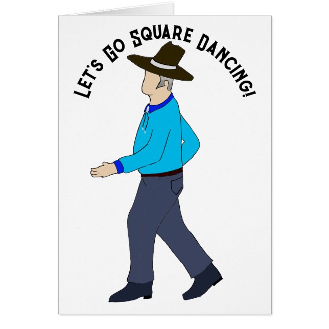 Square Dance Man  Greeting (Devant)
