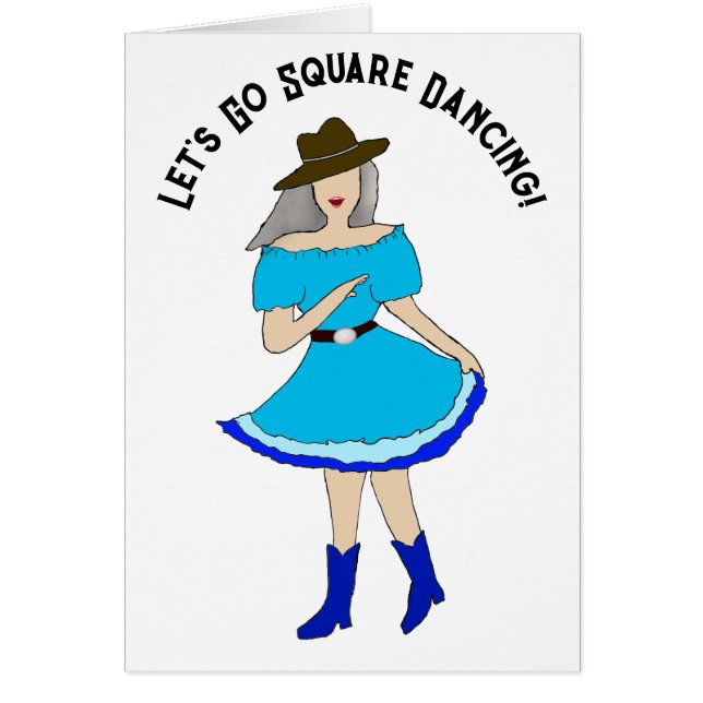 Square Dance Woman Greeting (Devant)