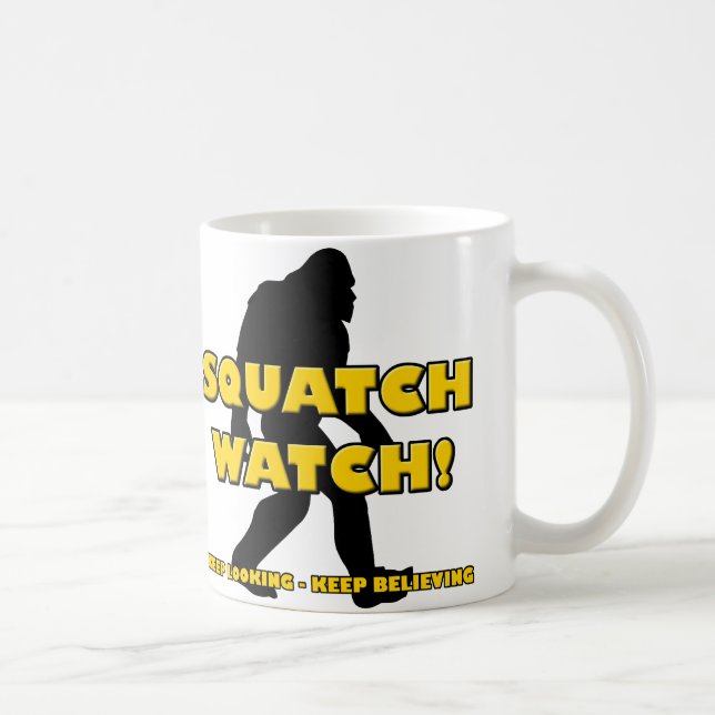 Squatch Watch Funny Sasquatch Bigfoot Yeti Mug (Droite)