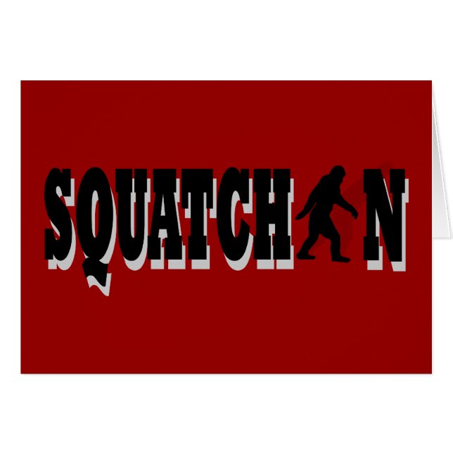 Squatchin, texte noir (Devant horizontal)