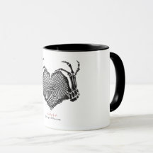 Squelette Coeur signe Mug