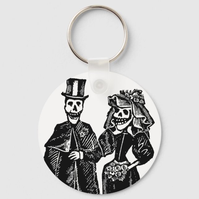 Squelette Couple - Porte-clés (Recto)
