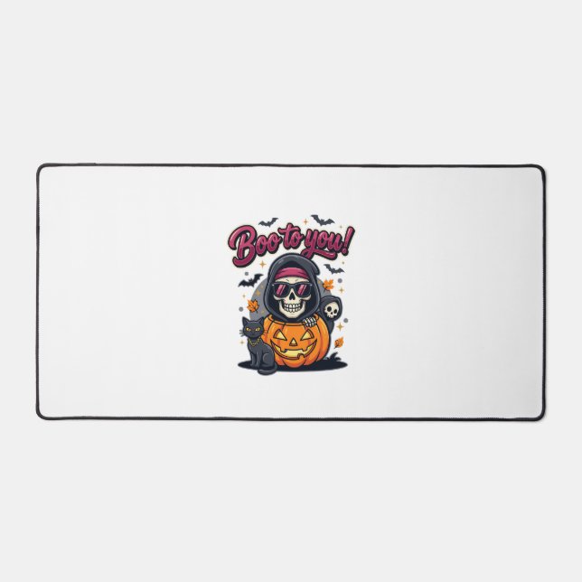 Squelette de citrouille d'Halloween Bouh (Recto)