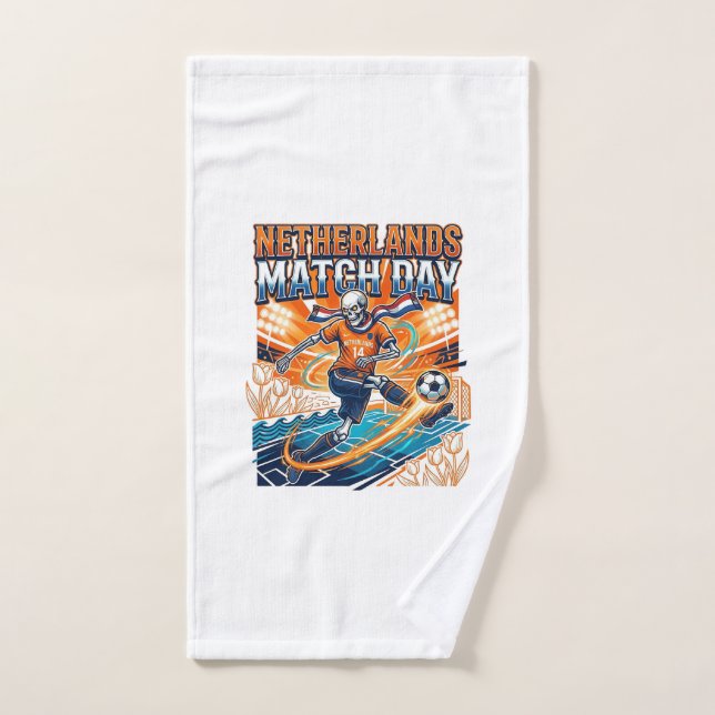 Squelette de frappeur de jour de match des Pays-Ba (Serviette à main)