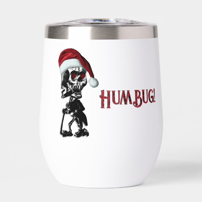Squelette de Noël fumeur de cigare Humbug (Avant)