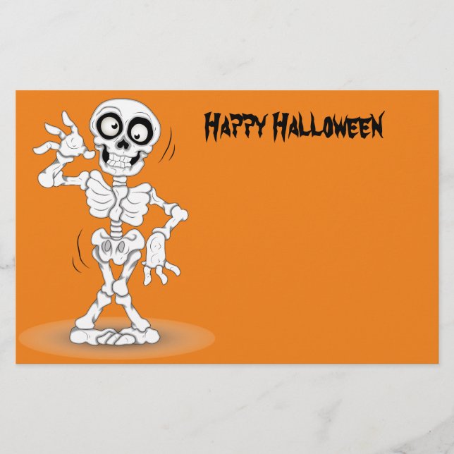 Squelette d'Halloween Animé (Devant)