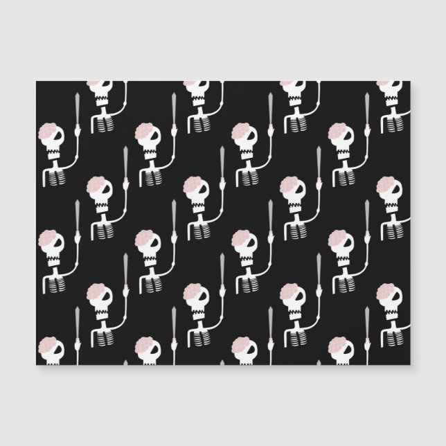 Squelette d'Halloween avec épée (Devant)