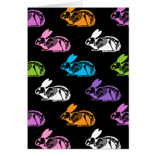 Squelette éffrayant Squelette lapin de Pâques Moti