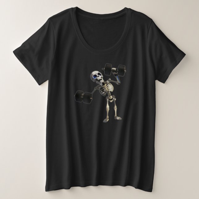 Squelette/Halloween/amusant/salle de sport  (Design devant)