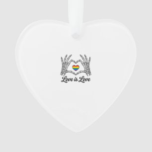 Squelette Mains Arc-en-ciel Cœur Amour Est Amour C
