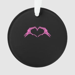 Squelette Mains Panneau Coeur Retro Halloween